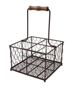 T&G Provence Wire Condiment Holder Brown (CL487)