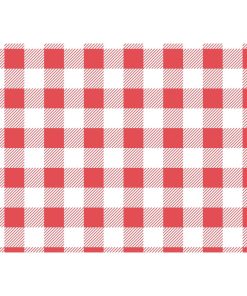 Greaseproof Paper Sheets Red Gingham 310 x 380mm (Pack of 200) (CL659)