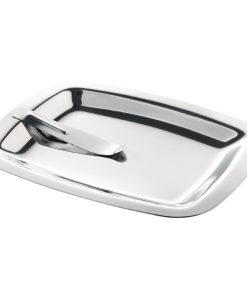 Olympia Square Stainless Steel Tip Tray With Bill Clip (CM759)