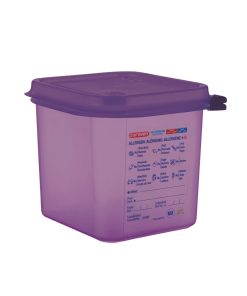 Araven Allergen Polypropylene 1/6 Gastronorm Food Container Purple 2.6L (CM786)