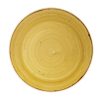 Churchill Stonecast Round Coupe Plate Mustard Seed Yellow 165mm (Pack of 12) (CN312)