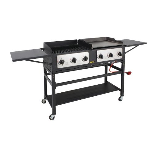 Buffalo 6 Burner Combi BBQ Grill and Griddle (CP240)