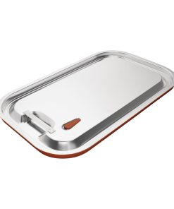 Vogue Stainless Steel and Silicone Sealable 1/1 Gastronorm Lid (CP268)