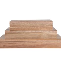 Olympia FSC Acacia Wood Riser Set (Pack of 3) (CP697)