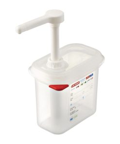 Araven Sauce Dispenser GN 1/9 Transparent 1.5Ltr (CR821)