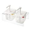 Araven Sauce Dispensers GN 1/6 Transparent 2.6Ltr (Pack of 2) (CR822)