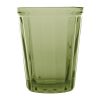 Olympia Cabot Panelled Glass Tumbler Green 260ml (Pack of 6) (CR829)