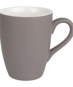 Olympia Matt Pastel Mug Grey 340ml (Pack of 6) (CS041)