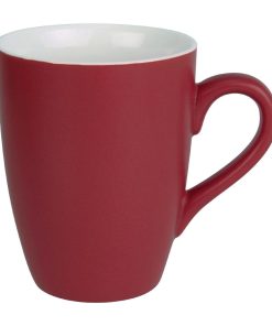 Olympia Matt Pastel Mug Red 340ml (Pack of 6) (CS043)