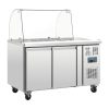 Polar U-Series Double Door Refrigerated Gastronorm Saladette Counter (CT393)