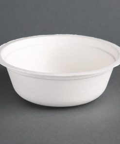 Fiesta Green Compostable Bagasse Bowls Round 18oz (Pack of 50) (CT766)