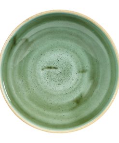 Churchill Stonecast Round Coupe Bowls Samphire Green 182mm (Pack of 12) (CT783)