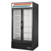 True 2 Glass Door 991L Upright Display Fridge Black GDM-35-HC-TSL01 (CW387)