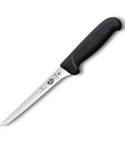 Victorinox Fibrox Boning Knife Curved Edge Narrow Flexible Blade 15cm (CW457)
