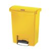 Rubbermaid Slim Jim Step on Bin Front Pedal 30Ltr Yellow (CW581)