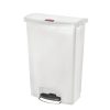Rubbermaid Slim Jim Step on Bin Front Pedal 90Ltr White (CW594)