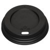 Fiesta Disposable Coffee Cup Lids Black 225ml / 8oz (Pack of 1000) (CW716)