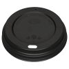 Fiesta Disposable Coffee Cup Lids Black 340ml / 12oz and 455ml / 16oz (Pack of 1000) (CW718)