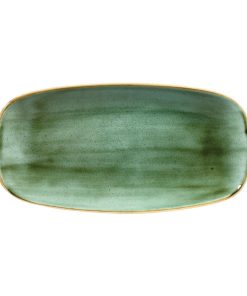 Churchill Stonecast Rectangular Plates Samphire Green 153 x 298mm (CY100)