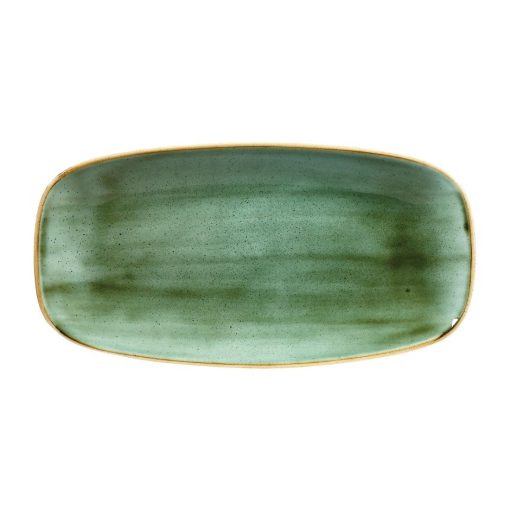 Churchill Stonecast Rectangular Plates Samphire Green 153 x 298mm (CY100)