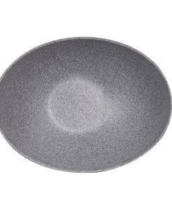 Churchill Melamine Moonstone Bowl Granite 355mm (Pack of 2) (CY770)