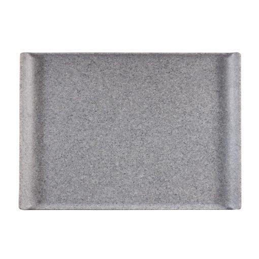 Churchill Melamine GN 1/1 Rectangular Trays Granite 530mm (Pack of 2) (CY774)
