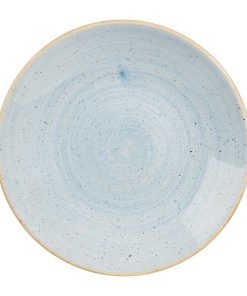 Churchill Stonecast Deep Coupe Plates Duck Egg Blue 255mm (Pack of 12) (CY831)