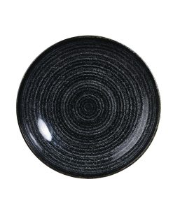 Churchill Studio Prints Homespun Charcoal Black Coupe Bowl 182mm (DA265)
