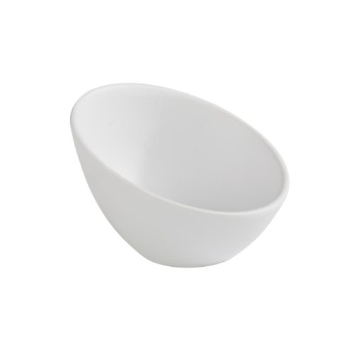 APS Zen Melamine Round Sloped Dipping Pot White 80ml (DA294)