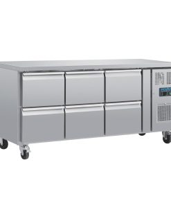 Polar U-Series Six Drawer Gastronorm Counter Fridge (DA548)