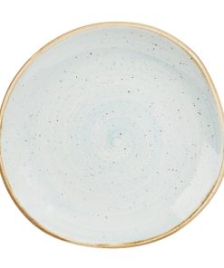 Churchill Stonecast Trace Plates Duck Egg Blue 186mm (Pack of 12) (DA733)