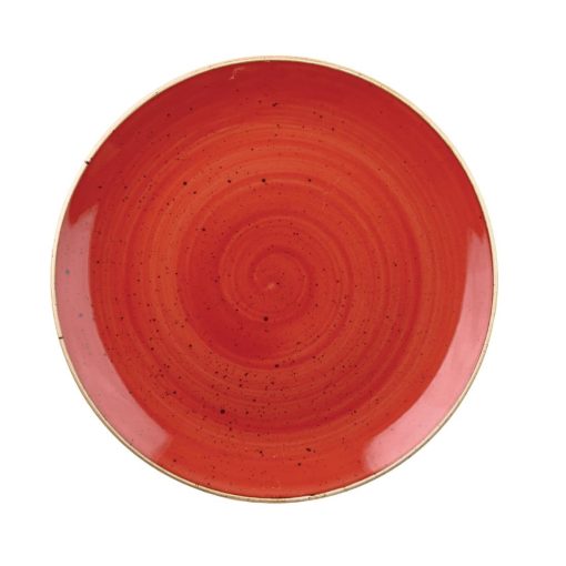 Churchill Stonecast Round Coupe Bowl Berry Red 248mm (Pack of 12) (DB064)