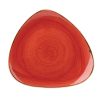 Churchill Stonecast Triangle Plate Berry Red 192mm (Pack of 12) (DB067)