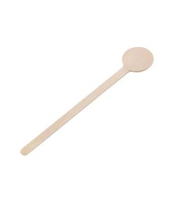 Fiesta Green Biodegradable Wooden Cocktail Stirrers 100mm (Pack of 100) (DB492)