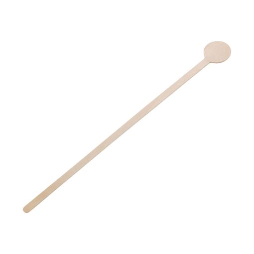 Fiesta Green Biodegradable Wooden Cocktail Stirrers 200mm (Pack of 100) (DB494)