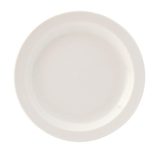 Utopia Pure White Narrow Rim Plates 167mm (Pack of 36) (DB610)