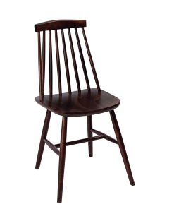 Fameg Farmhouse Angled Side Chairs Walnut Effect (Pack of 2) (DC352)