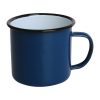 Olympia Enamel Mugs Blue 350ml (Pack of 6) (DC394)