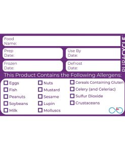 Puracycle Reusable Allergen Labels (Pack of 20) (DC458)