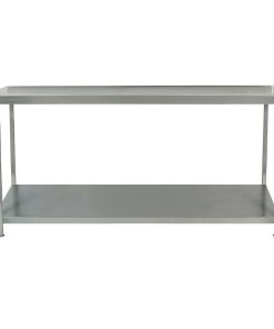 Parry Fully Welded Stainless Steel Centre Table with Undershelf 1500x600mm (DC595)