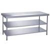 Parry Fully Welded Stainless Steel Centre Table 2 Undershelves 1200x600mm (DC611)