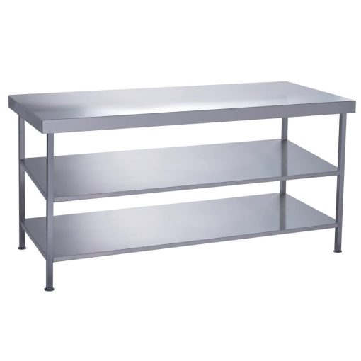 Parry Fully Welded Stainless Steel Centre Table 2 Undershelves 1200x600mm (DC611)