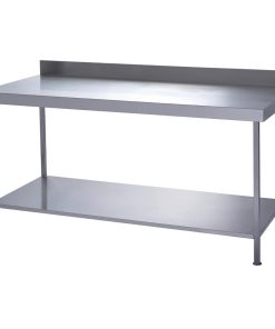 Parry Fully Welded Stainless Steel Wall Table with Undershelf 600x700mm (DC612)