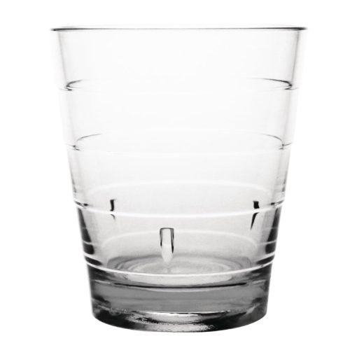 Kristallon Polycarbonate Ringed Tumbler Clear 285ml (Pack of 6) (DC920)