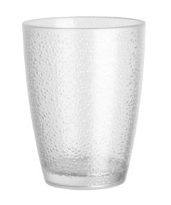 Kristallon Polycarbonate Tumbler Pebbled Clear 275ml (Pack of 6) (DC928)