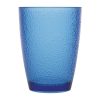 Kristallon Polycarbonate Tumbler Pebbled Blue 275ml (Pack of 6) (DC929)