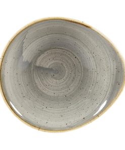 Churchill Stonecast Round Dishes Peppercorn Grey 160mm (Pack of 12) (DC942)