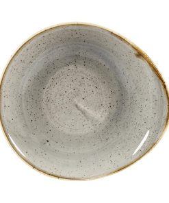 Churchill Stonecast Round Dishes Peppercorn Grey 185mm (Pack of 12) (DC943)