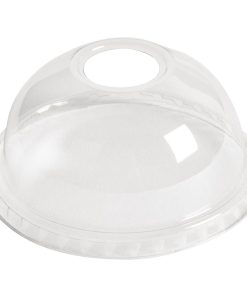 eGreen Domed Lids With Hole 95mm (Pack of 1000) (DE133)