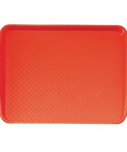 Cambro Polypropylene Handled Fast Food Tray Red 430mm (DE315)